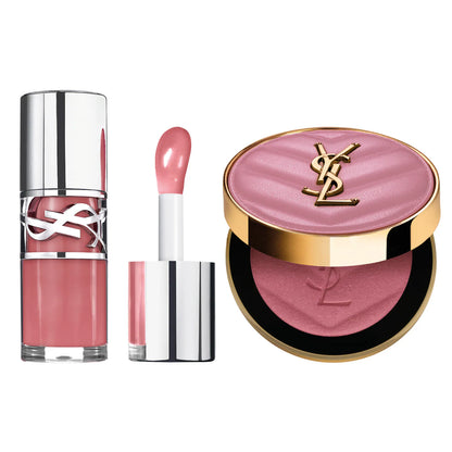 YSL Iconic Pink Lip Gloss & Blush Gift Set | PREVENTA