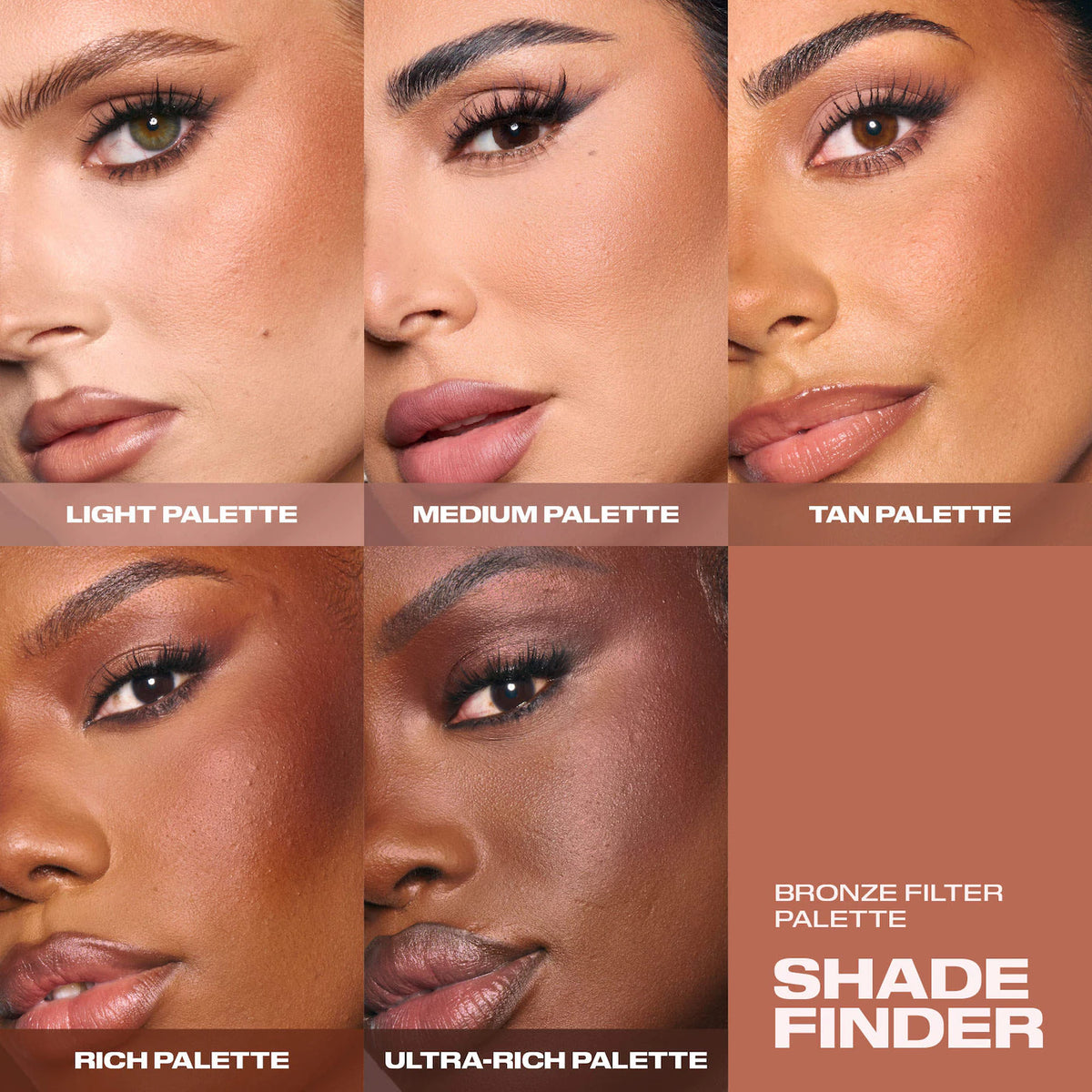 Bronze Filter Bronzer & Contour Palette - Light | PREVENTA
