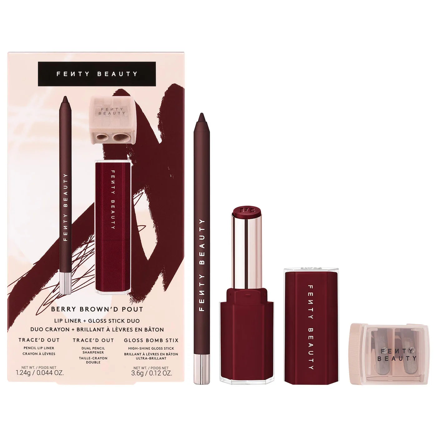 Berry Brown'd Pout Lip Liner + Gloss Stick Duo | PREVENTA