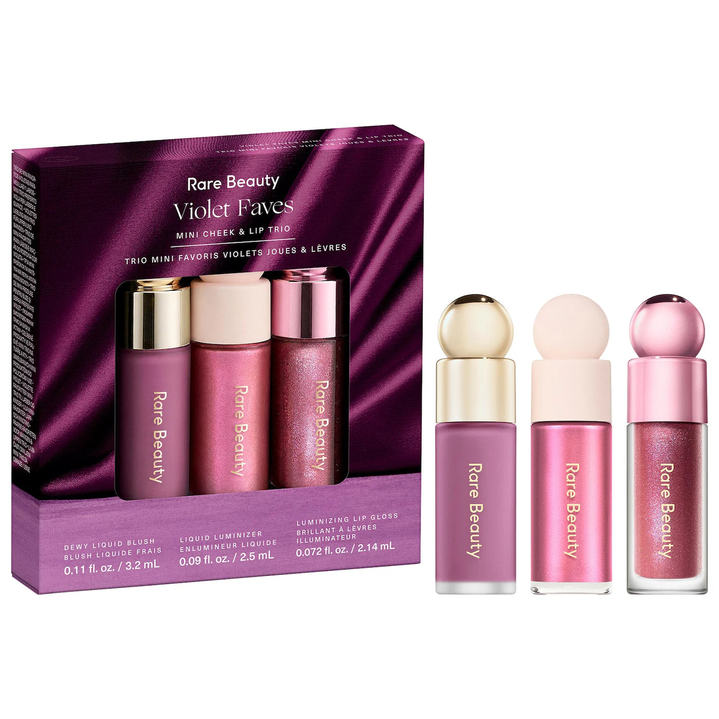 Violet Faves Mini Cheek & Lip Trio Makeup Gift Set | PREVENTA