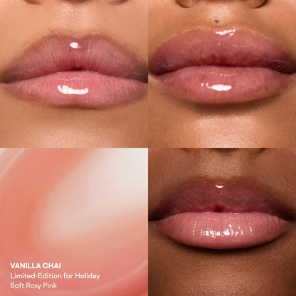 Major Headlines Double-Take Crème & Powder Blush Duo & Lip Balm Makeup Gift Set - Something Sweet, Vanilla Chai