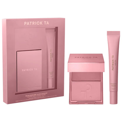 Major Headlines Double-Take Crème & Powder Blush Duo & Lip Balm Makeup Gift Set - Something Sweet, Vanilla Chai