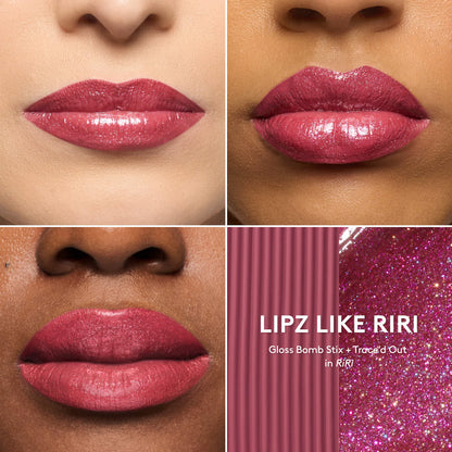 Lipz Like Riri 2-Piece Lip + Sharpener Makeup Gift Set | PREVENTA