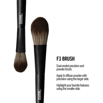 Mario's Face & Eye Trio Cosmetic Brush Set | PREVENTA