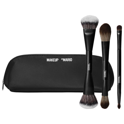 Mario's Face & Eye Trio Cosmetic Brush Set | PREVENTA