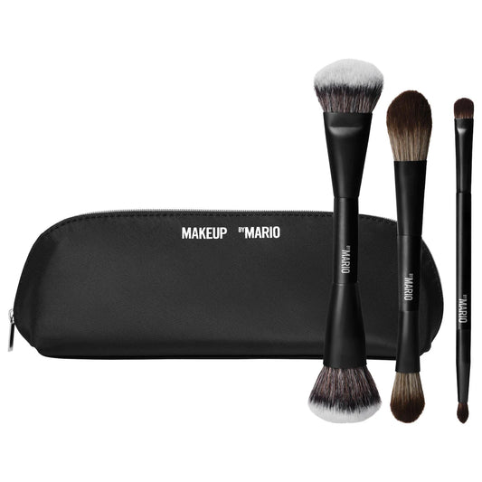 Mario's Face & Eye Trio Cosmetic Brush Set | PREVENTA