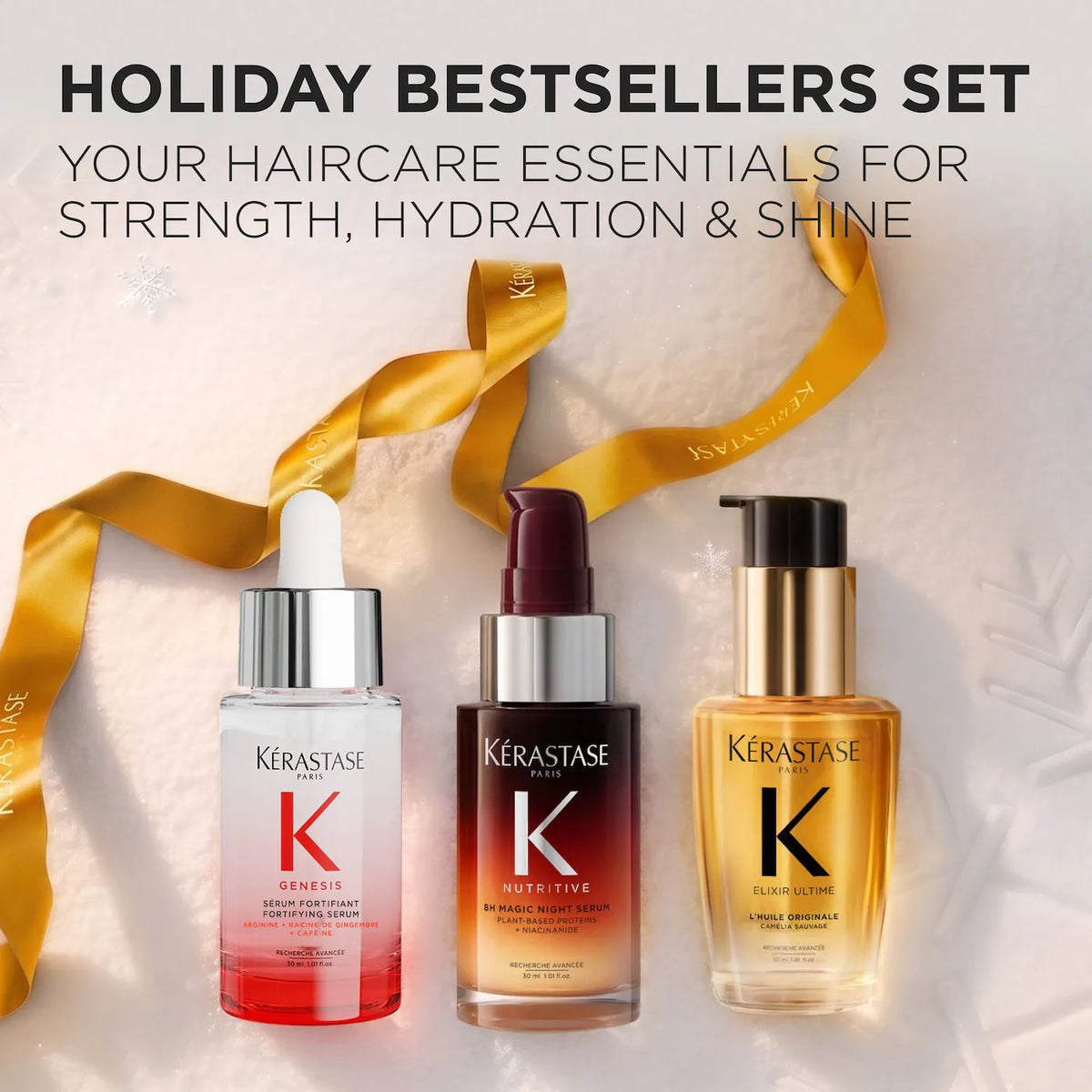 Mini Genesis, Elixir Ultime & 8H Magic Bestsellers Hair Gift Set | PREVENTA