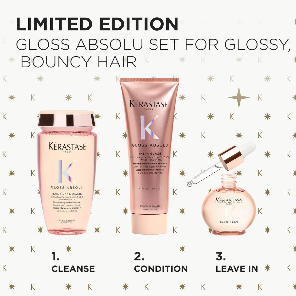 Gloss Absolu Trio Gift Set for Glossy Hair | PREVENTA
