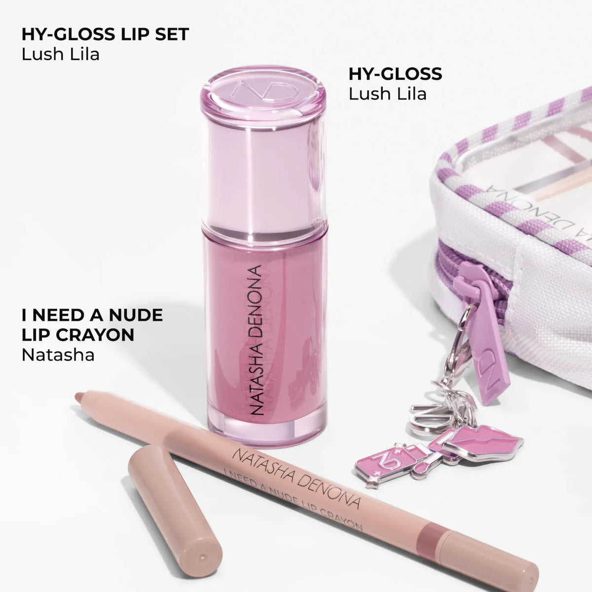 HY-GLOSS Lip Gloss Duo Gift Set - Lush Lila | PREVENTA