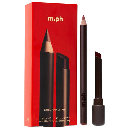Lined & Lit Lipstick & Lip Liner Gift Set | PREVENTA