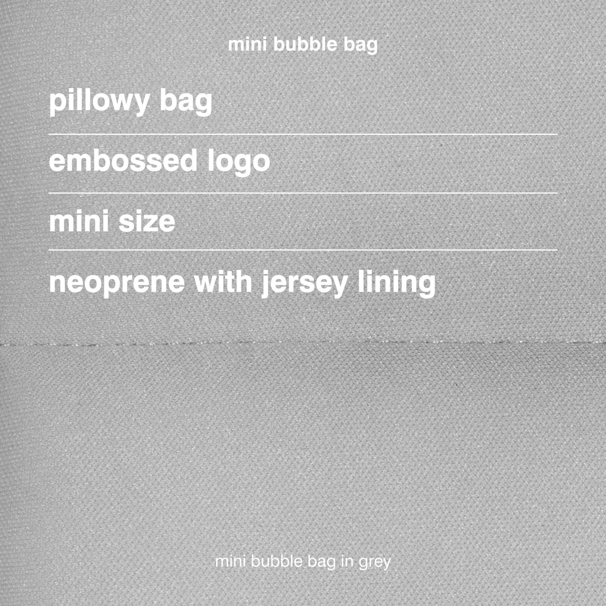 Limited Edition Mini Bubble Bag | PREVENTA
