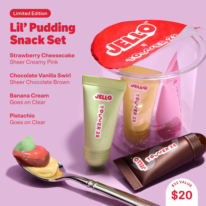 JELL-O™ x Tower 28 Lil' Pudding Mini Lip Softie Gift Set | PREVENTA