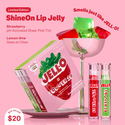 JELL-O™ x Tower 28 Lip Jelly Lip Gloss Gift Set | PREVENTA