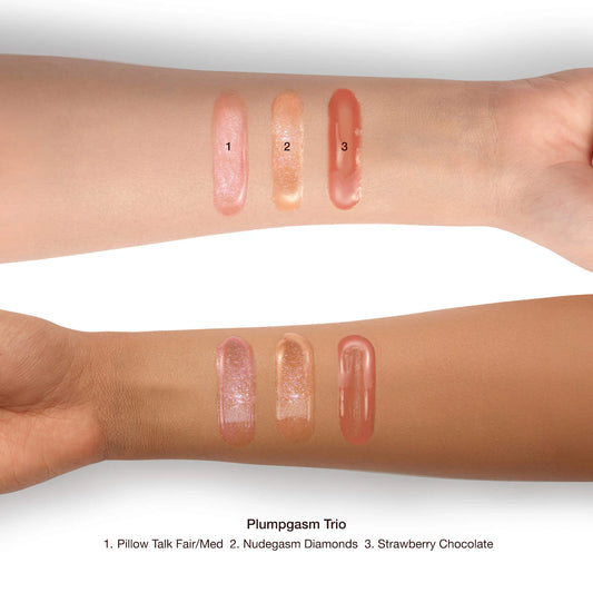 Mini Big Lip Plumpgasm Plumping Lip Gloss Trio Makeup Gift Set | PREVENTA