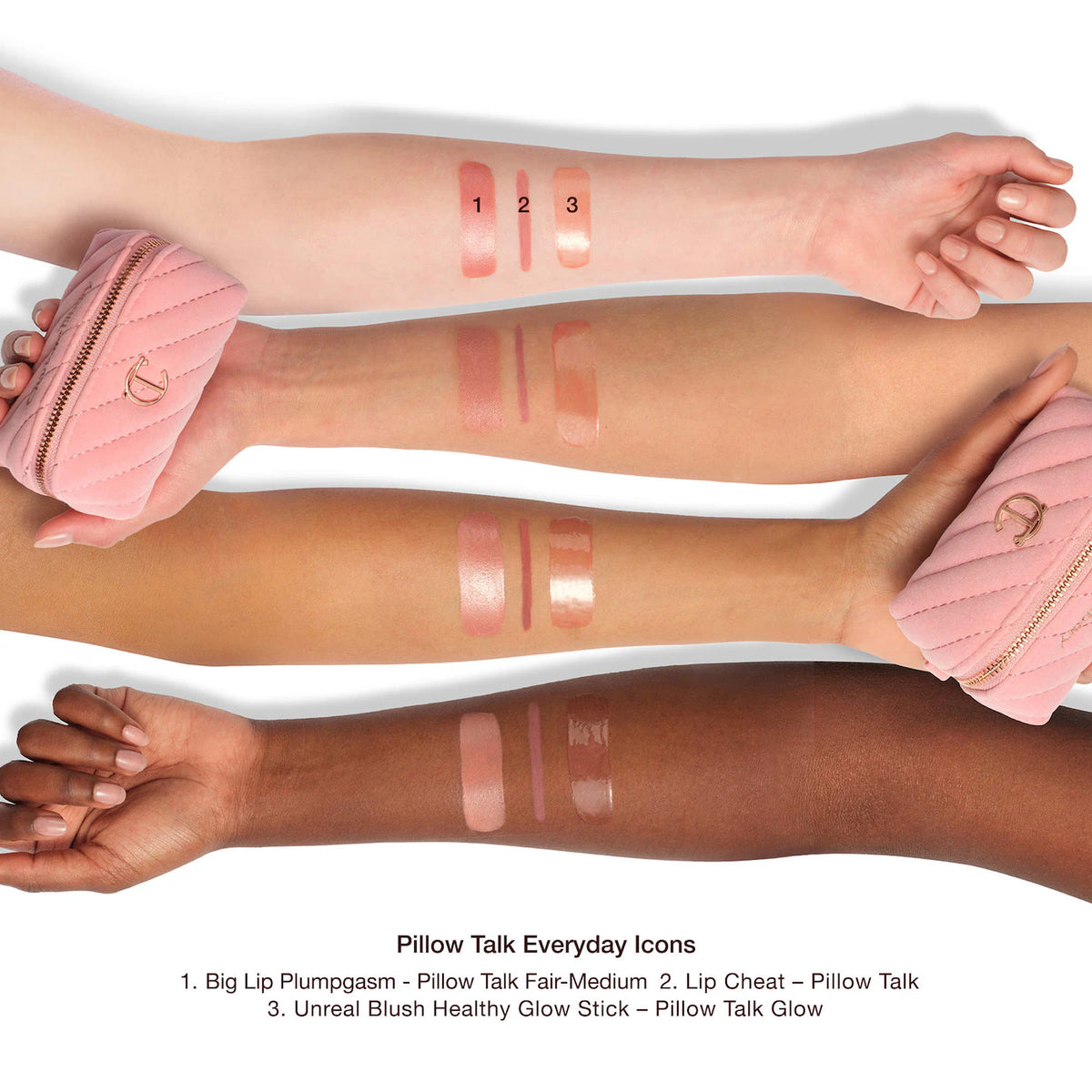 Pillow Talk Everyday Icons Lip & Cheek Makeup Gift Set | PREVENTA