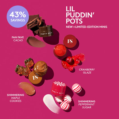 Lil Puddin' Pots Mini Intensive Recovery Lip Mask Set | PREVENTA