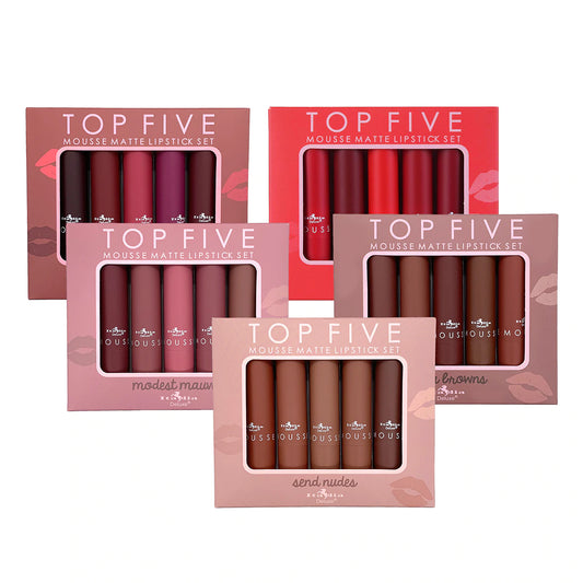 Top Five - Mousse Matte Lipstick Set