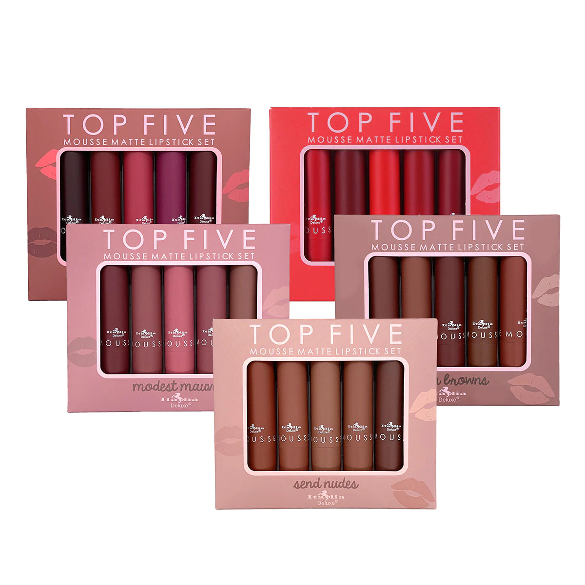 Top Five Mousse Matte Lipstick Set